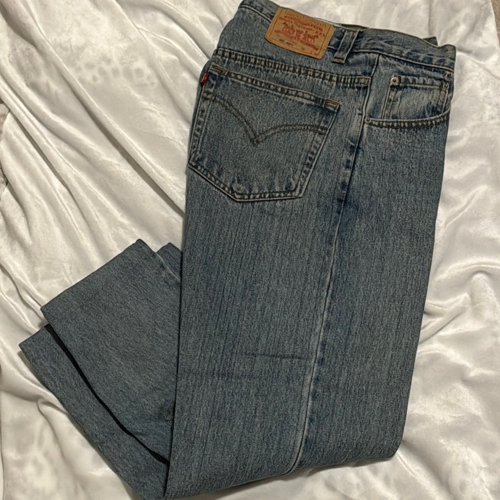 Levi's Blue Ankle Cropped Jeans Classic Style